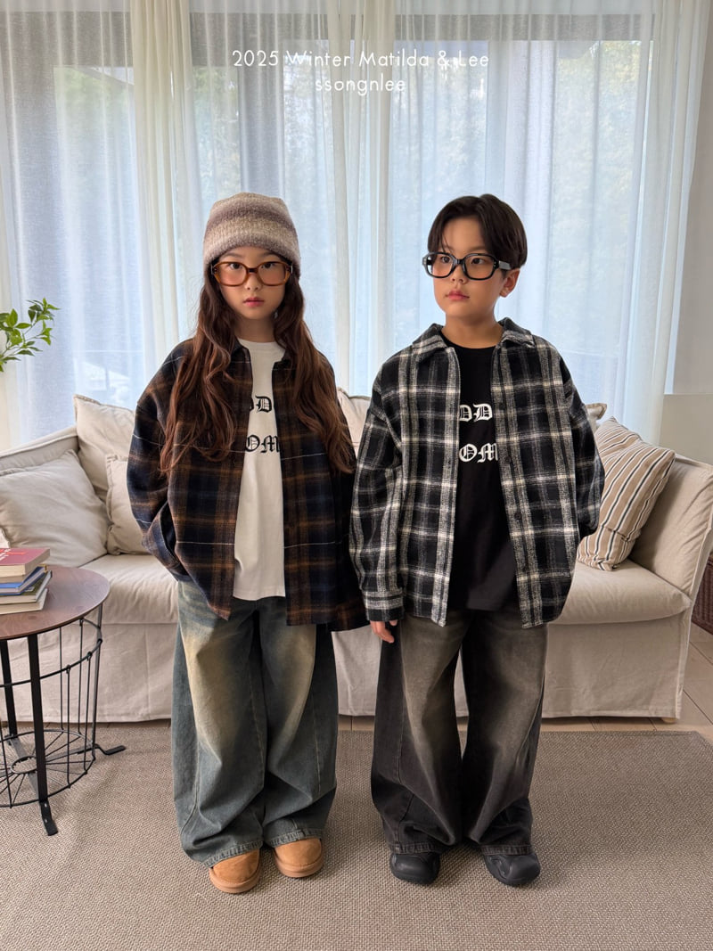 Matilda & Lee - Korean Children Fashion - #minifashionista - Cozy Check Shirt - 3