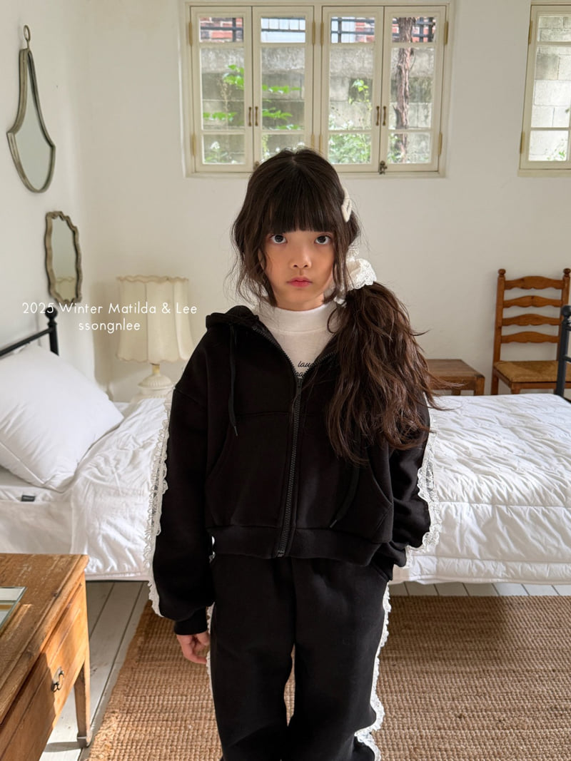 Matilda & Lee - Korean Children Fashion - #minifashionista - Winter Lace Zip-up Hood - 5