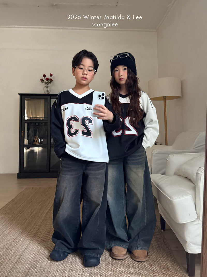 Matilda & Lee - Korean Children Fashion - #minifashionista - 23 V Jersey Sweatshirt - 3