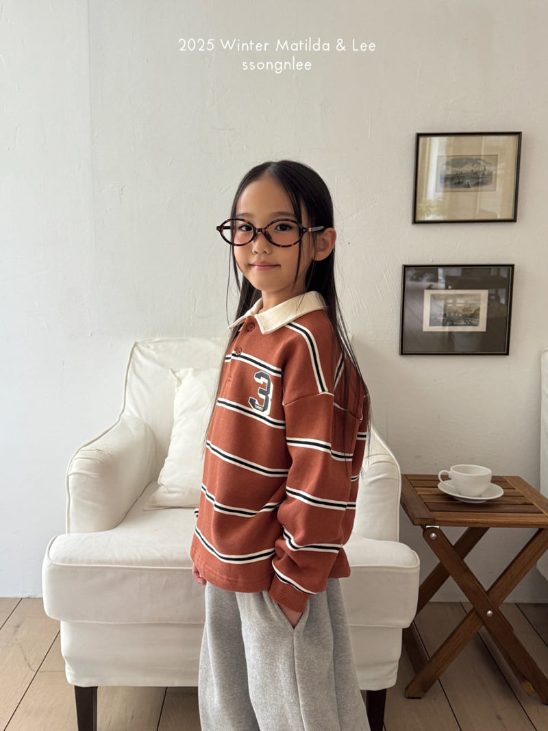 Matilda & Lee - Korean Children Fashion - #prettylittlegirls - Number Three Collar Tee - 12