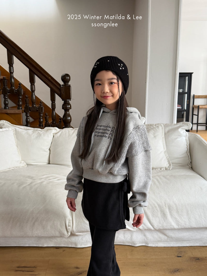 Matilda & Lee - Korean Children Fashion - #prettylittlegirls - Knit Layered Hoodie - 9