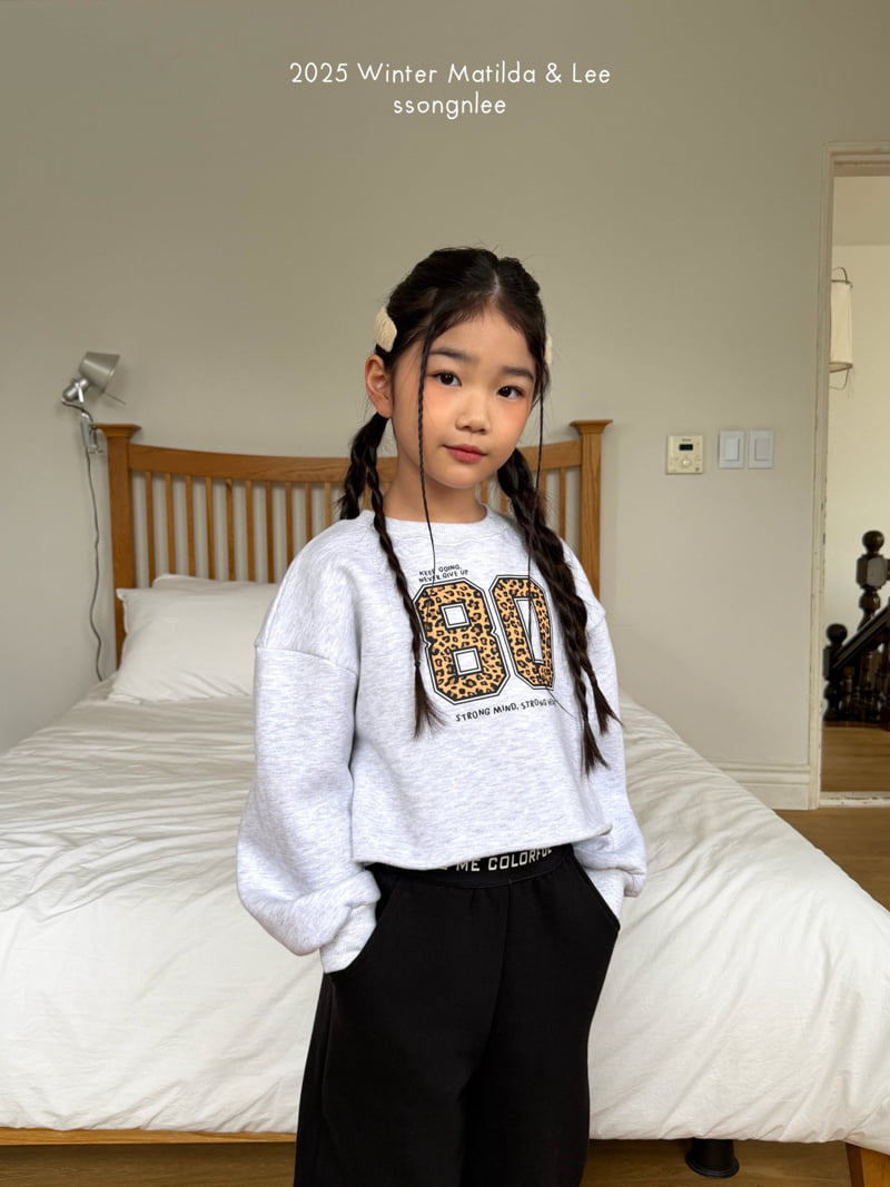Matilda & Lee - Korean Children Fashion - #prettylittlegirls - Leo Crop Sweatshirt - 5