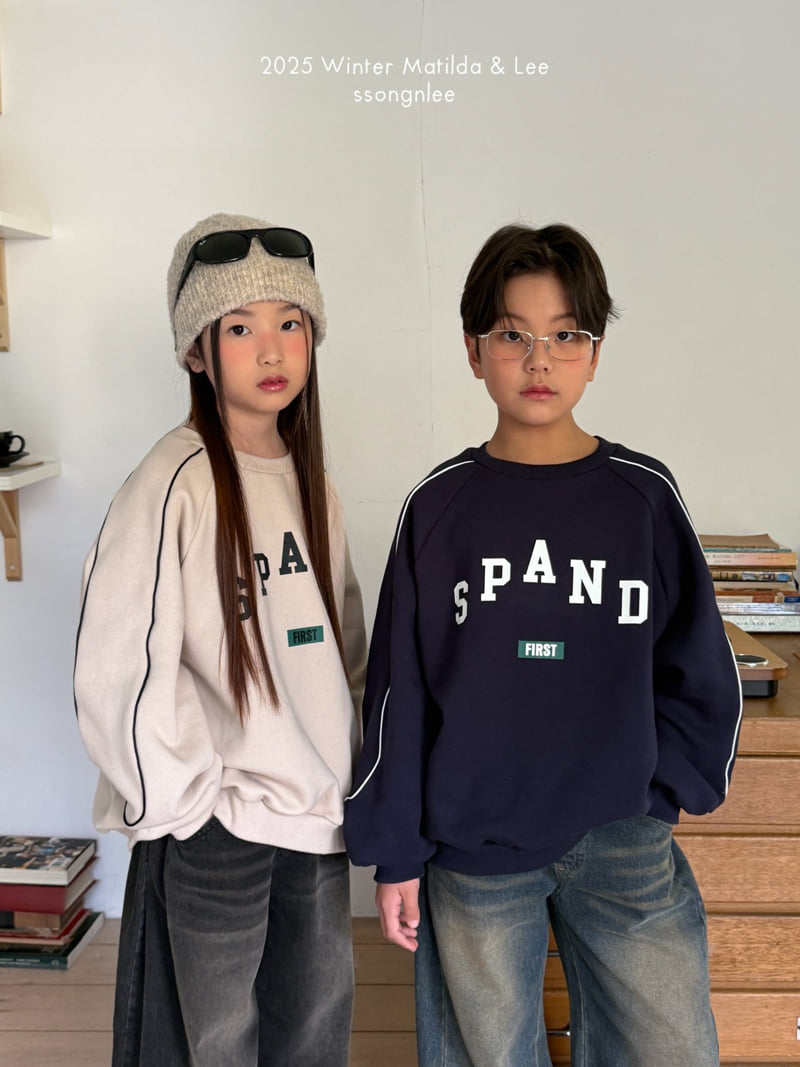 Matilda & Lee - Korean Children Fashion - #prettylittlegirls - Spanned Line Sweatshirt