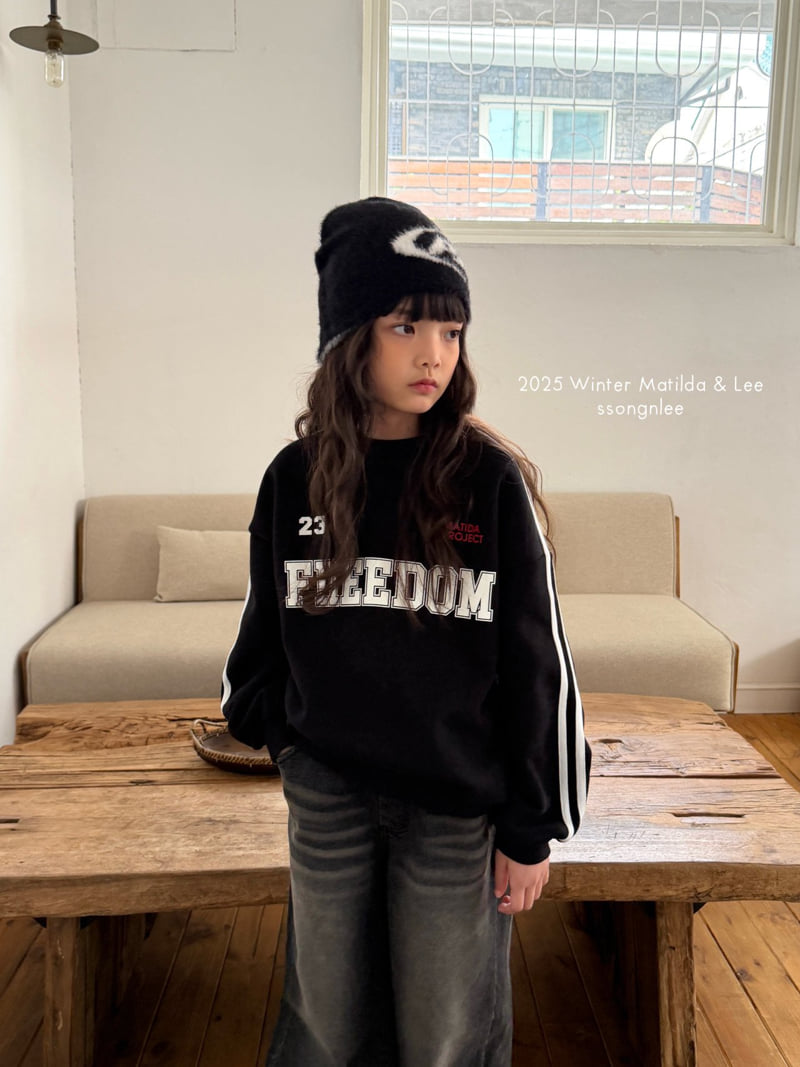 Matilda & Lee - Korean Children Fashion - #prettylittlegirls - Freedom Line Sweatshirt - 12
