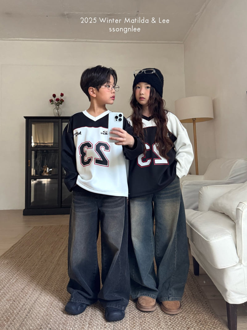 Matilda & Lee - Korean Children Fashion - #minifashionista - 23 V Jersey Sweatshirt - 4