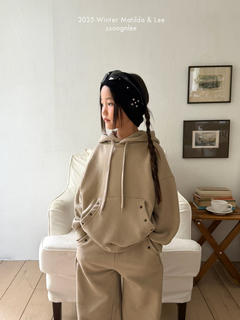 Matilda & Lee - Korean Children Fashion - #stylishchildhood - Eyelet Pig Hoodie - 6