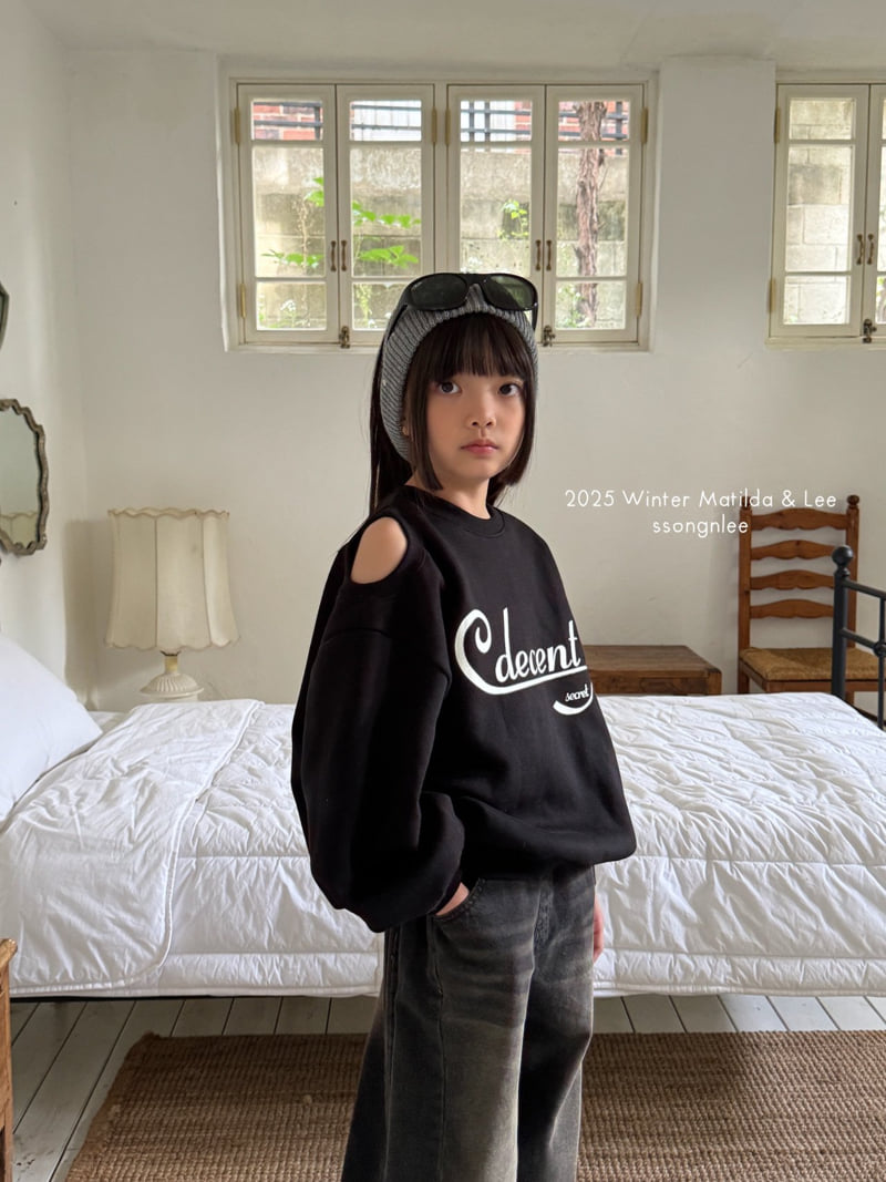 Matilda & Lee - Korean Children Fashion - #stylishchildhood - Decent Slit Sweatshirt - 5