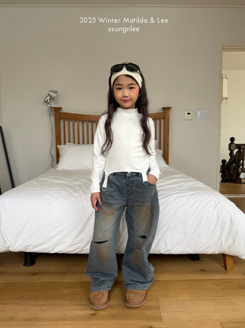 Matilda & Lee - Korean Children Fashion - #stylishchildhood - D-ring Half Turtleneck Tee - 3