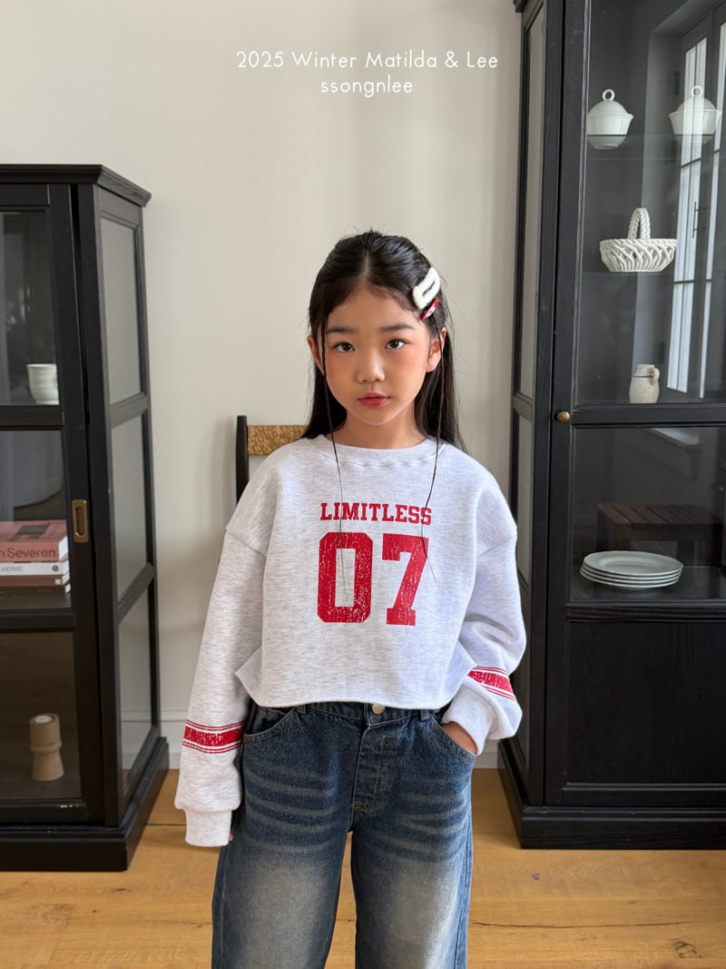 Matilda & Lee - Korean Children Fashion - #stylishchildhood - Limit Line Crop Sweatshirt - 8