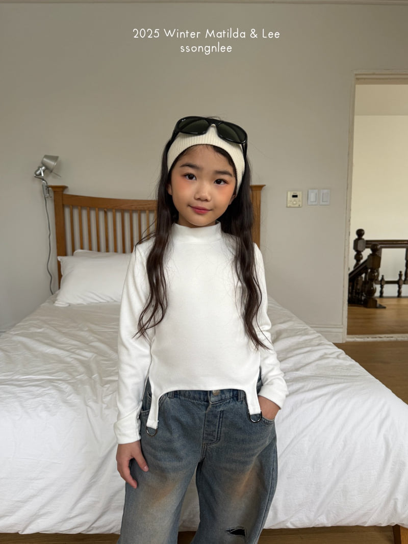 Matilda & Lee - Korean Children Fashion - #todddlerfashion - D-ring Half Turtleneck Tee