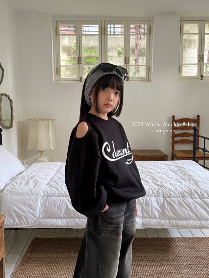 Matilda & Lee - Korean Children Fashion - #todddlerfashion - Decent Slit Sweatshirt - 4
