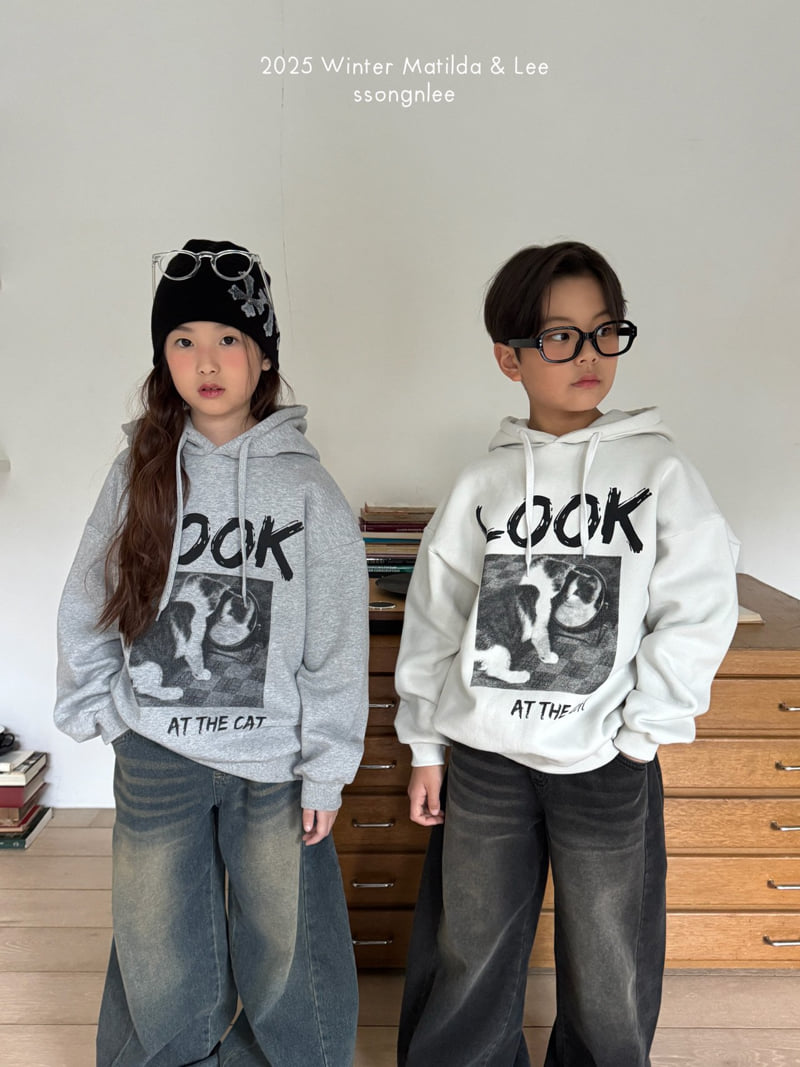 Matilda & Lee - Korean Children Fashion - #toddlerclothing - Look the Cat Hoodie - 10