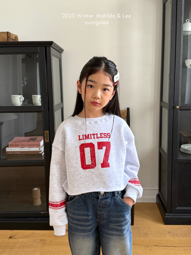 Matilda & Lee - Korean Children Fashion - #toddlerclothing - Limit Line Crop Sweatshirt - 7