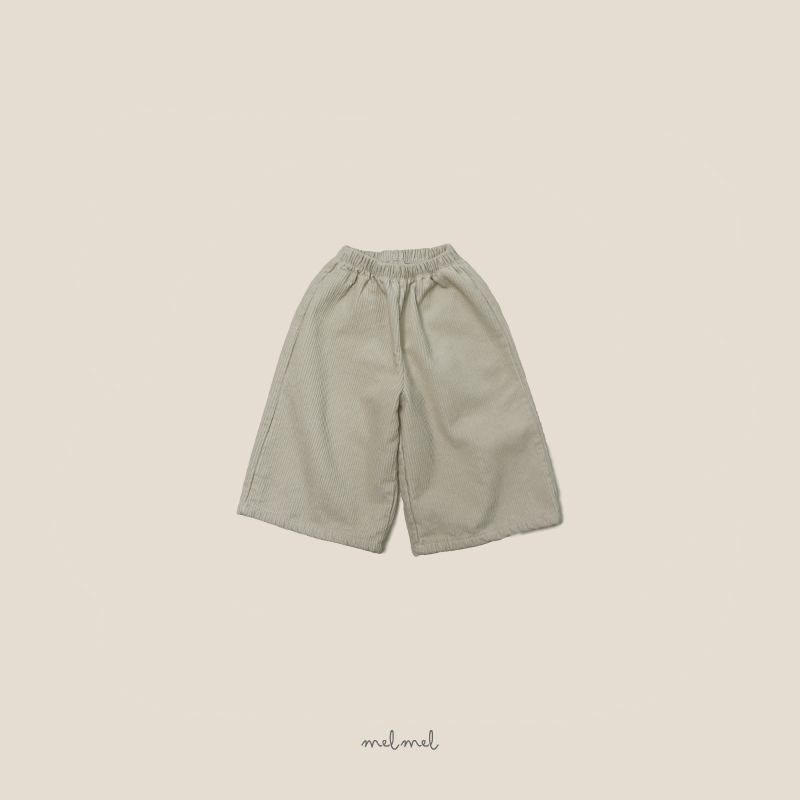 Melmel - Korean Children Fashion - #Kfashion4kids - Corduroy Fleece Wide Pants - 4