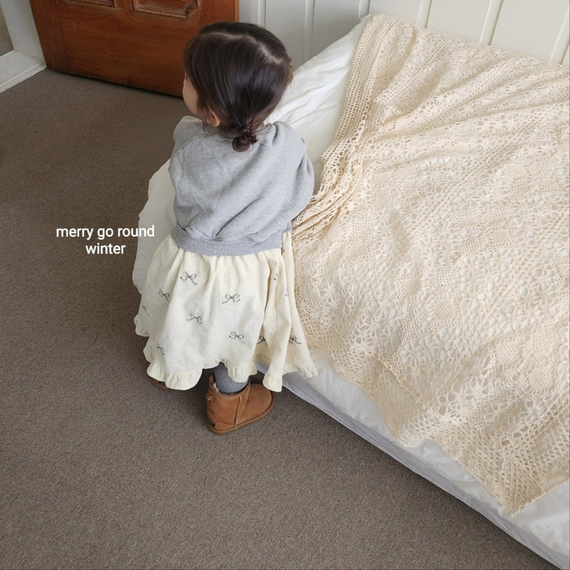 Merry Go Round - Korean Children Fashion - #Kfashion4kids - Frill Sweatshirt One-piece - 7