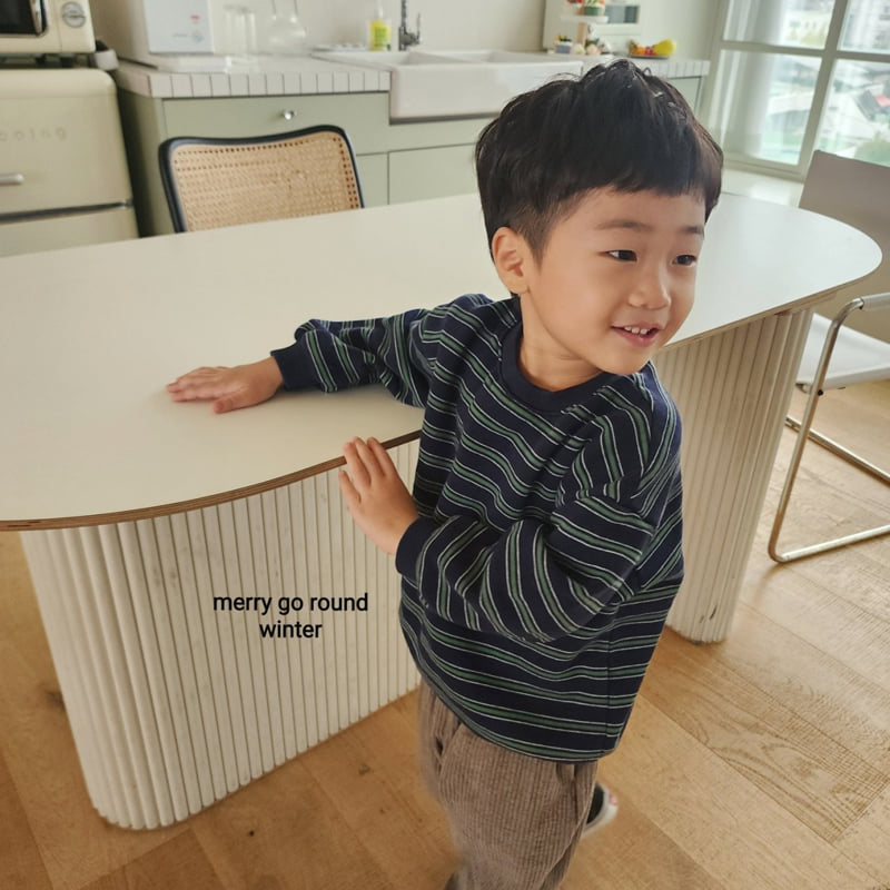 Merry Go Round - Korean Children Fashion - #childofig - Stripe Sweatshirt - 9