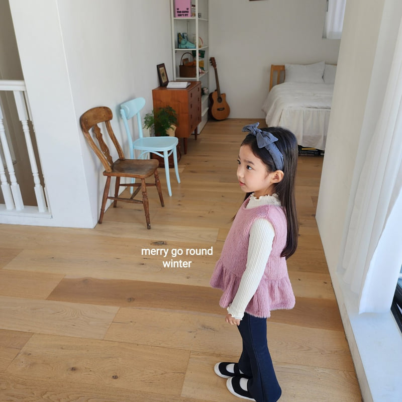 Merry Go Round - Korean Children Fashion - #childofig - Mink Vest - 11