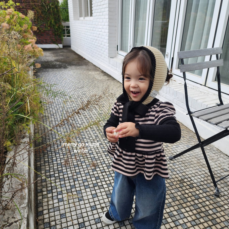 Merry Go Round - Korean Children Fashion - #childofig - Striped Sleeveless Vest - 3
