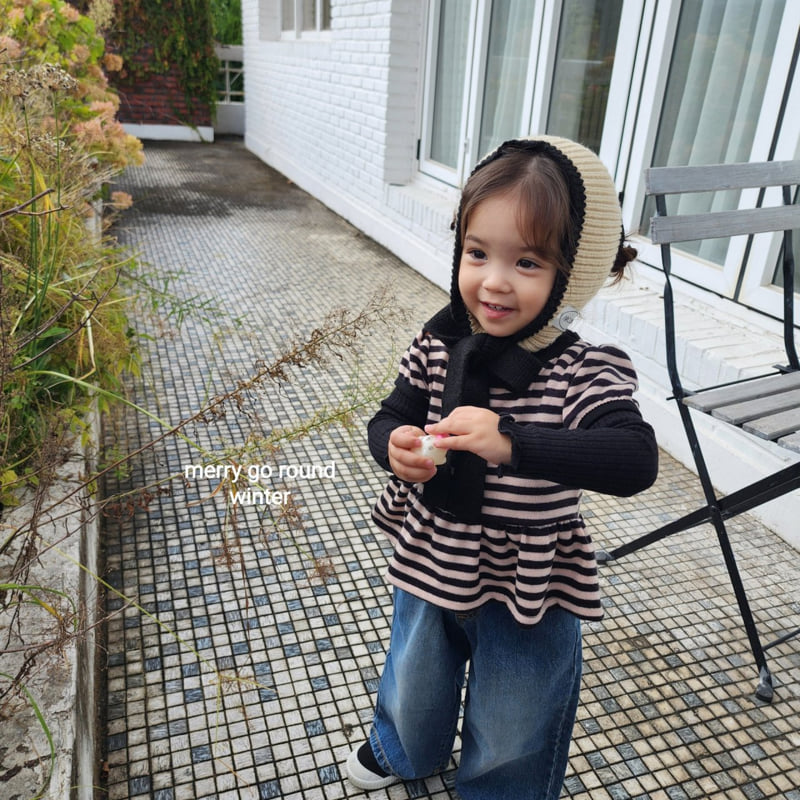 Merry Go Round - Korean Children Fashion - #childofig - Striped Sleeveless Vest - 4