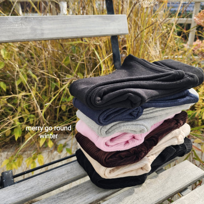 Merry Go Round - Korean Children Fashion - #childofig - Winter Bootcut Pants - 2
