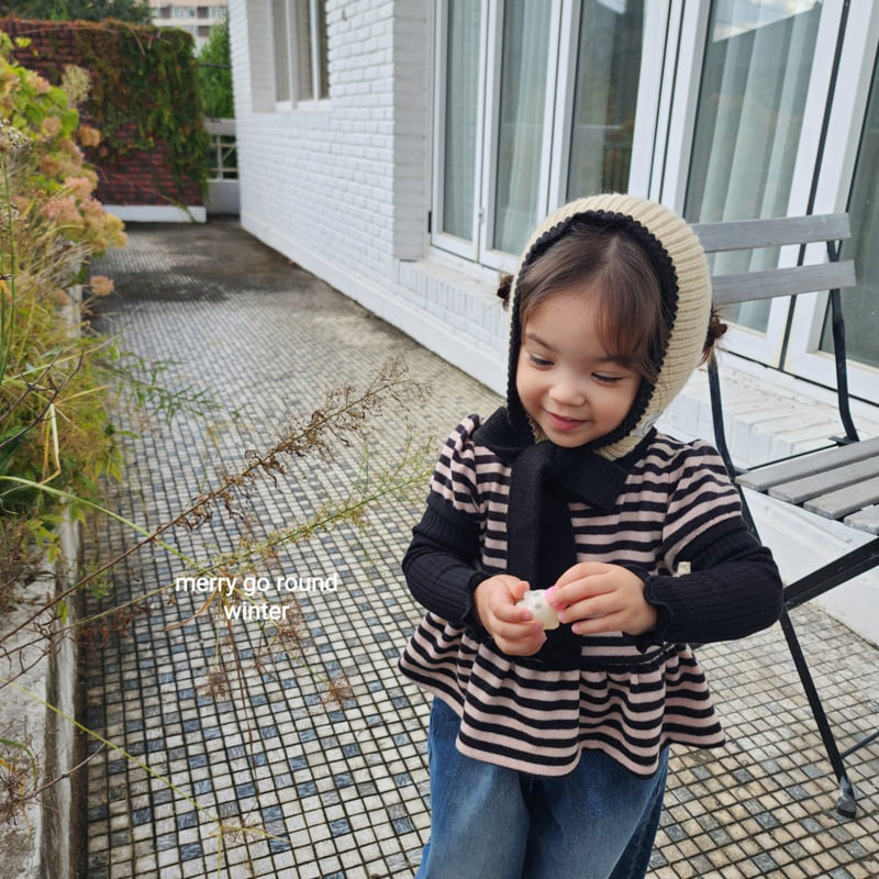 Merry Go Round - Korean Children Fashion - #childrensboutique - Striped Sleeveless Vest - 5