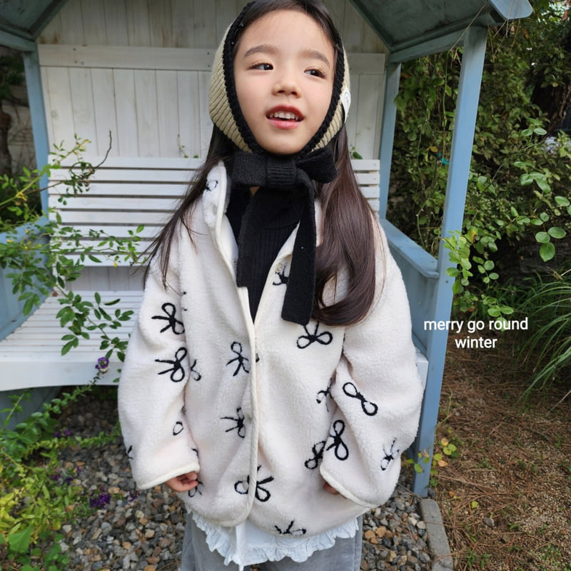 Merry Go Round - Korean Children Fashion - #childrensboutique - Embroidered Fleece Jacket - 3