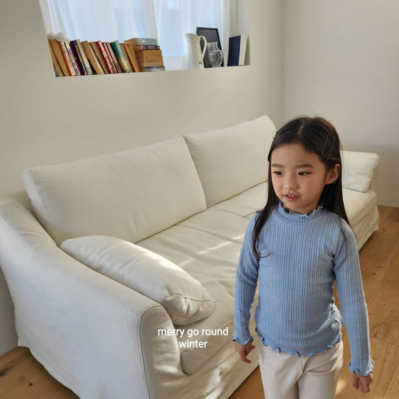 Merry Go Round - Korean Children Fashion - #designkidswear - Soft Ribbed Half Turtleneck - 3
