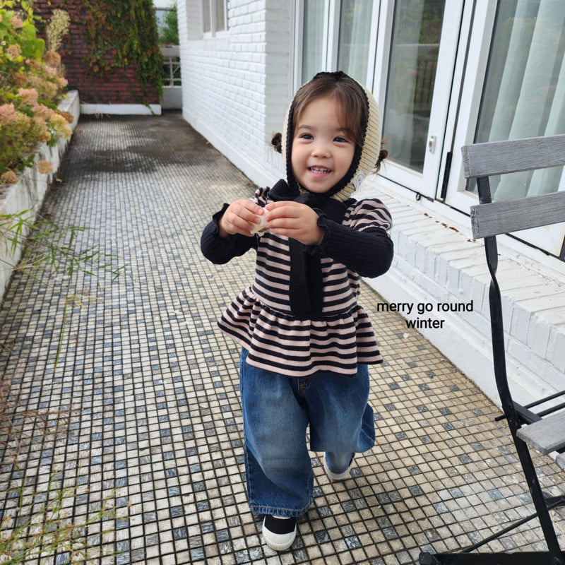 Merry Go Round - Korean Children Fashion - #designkidswear - Striped Sleeveless Vest - 6