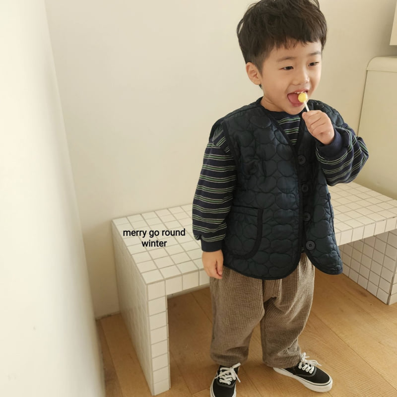 Merry Go Round - Korean Children Fashion - #discoveringself - Bonding Corduroy Pants - 2