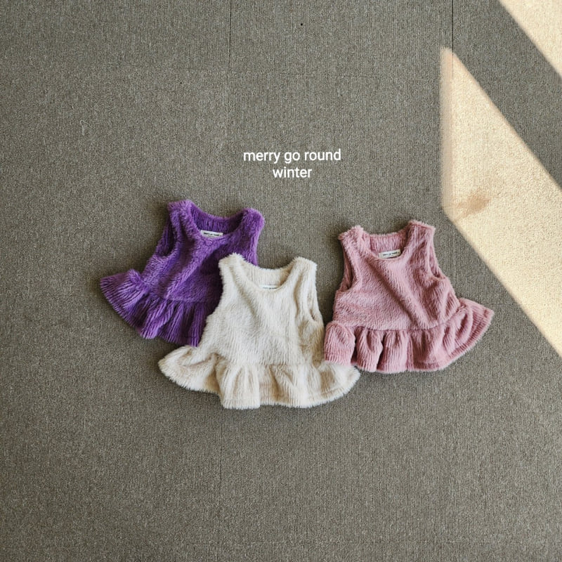 Merry Go Round - Korean Children Fashion - #discoveringself - Mink Vest