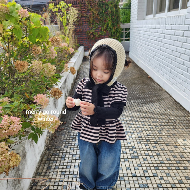 Merry Go Round - Korean Children Fashion - #discoveringself - Striped Sleeveless Vest - 7
