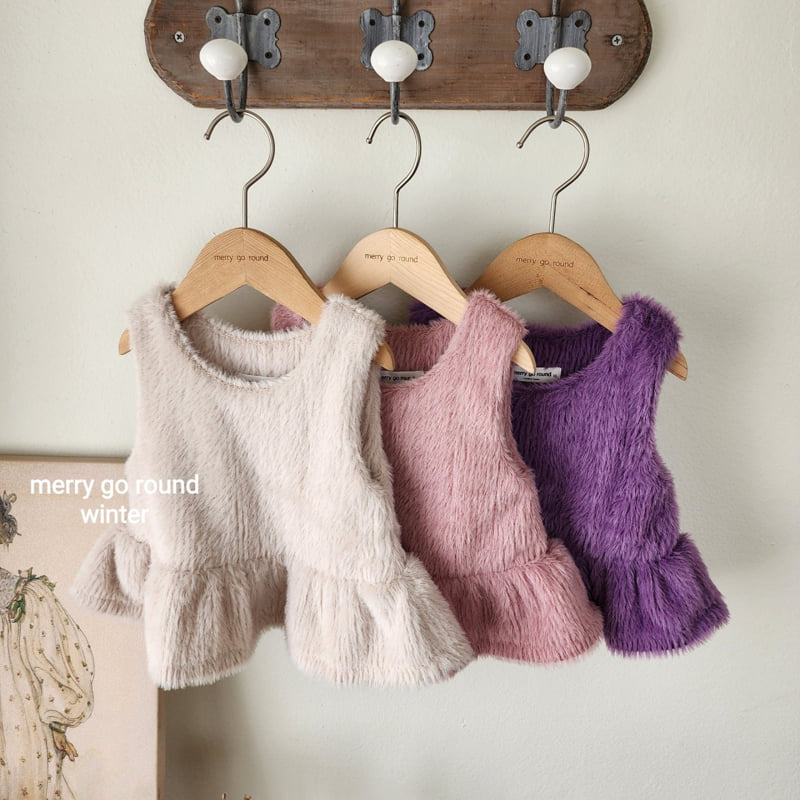 Merry Go Round - Korean Children Fashion - #fashionkids - Mink Vest - 2