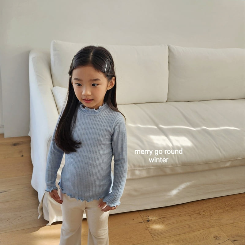 Merry Go Round - Korean Children Fashion - #kidsshorts - Soft Ribbed Half Turtleneck - 6