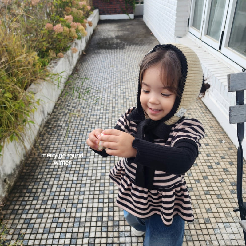 Merry Go Round - Korean Children Fashion - #kidsshorts - Striped Sleeveless Vest - 9
