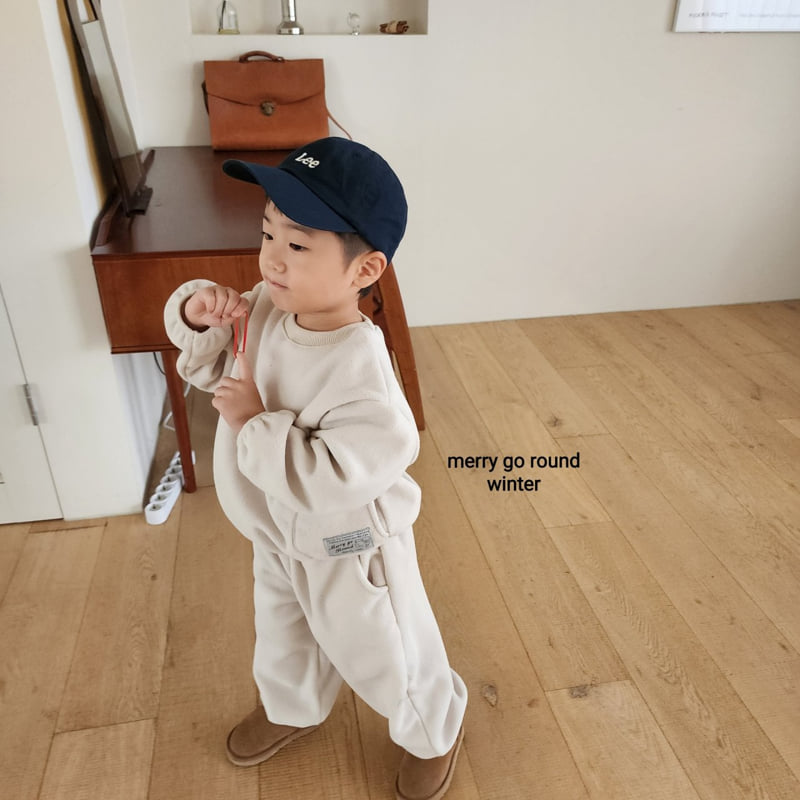 Merry Go Round - Korean Children Fashion - #kidsstore - Fleece Set - 8