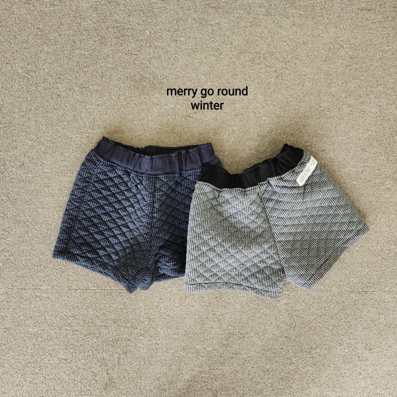 Merry Go Round - Korean Children Fashion - #kidsstore - Quilted Shorts - 2