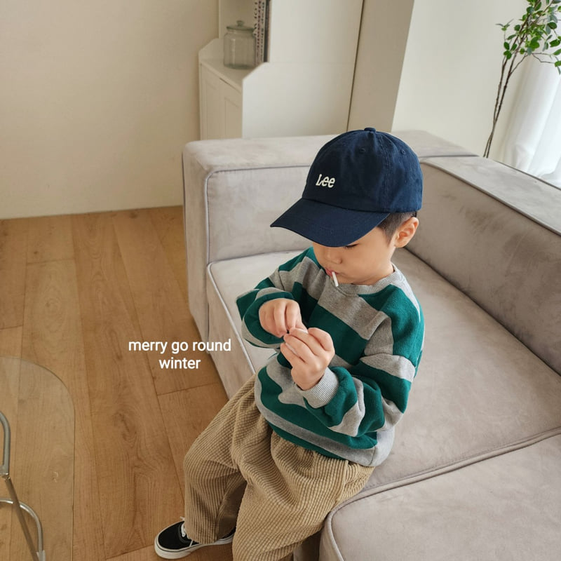 Merry Go Round - Korean Children Fashion - #kidzfashiontrend - Bonding Corduroy Pants - 6