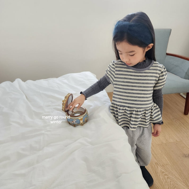 Merry Go Round - Korean Children Fashion - #kidzfashiontrend - Striped Sleeveless Vest - 11