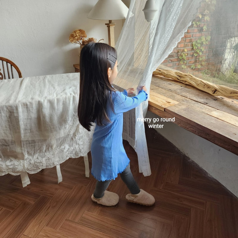 Merry Go Round - Korean Children Fashion - #kidzfashiontrend - Ribbed One-piece - 6