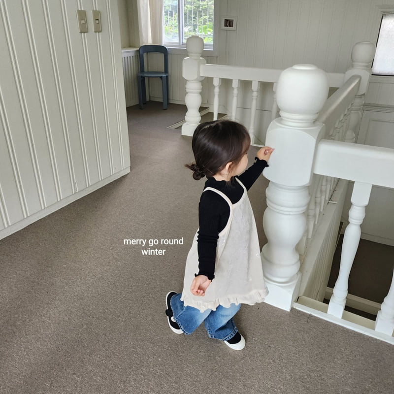 Merry Go Round - Korean Children Fashion - #littlefashionista - Pearl Ribbon Bustier - 9