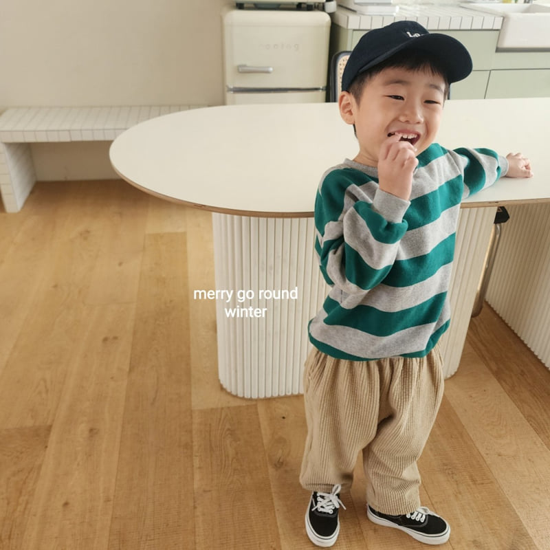Merry Go Round - Korean Children Fashion - #littlefashionista - Bonding Corduroy Pants - 8