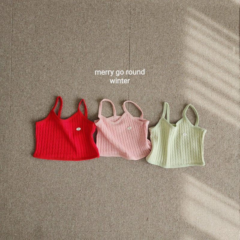 Merry Go Round - Korean Children Fashion - #littlefashionista - Cable Knit Vest