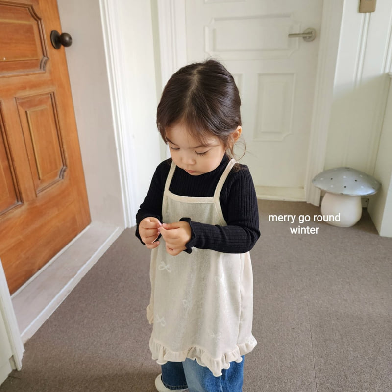 Merry Go Round - Korean Children Fashion - #magicofchildhood - Pearl Ribbon Bustier - 10