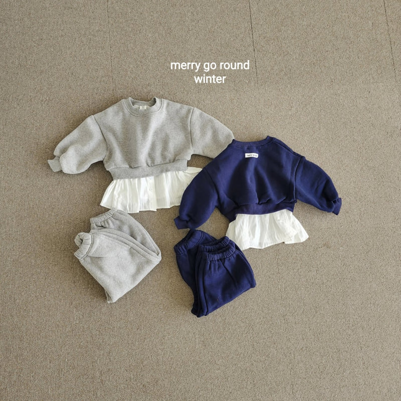 Merry Go Round - Korean Children Fashion - #magicofchildhood - Shirt Sweatshirt Set