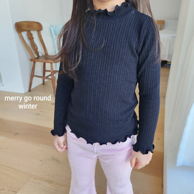 Merry Go Round - Korean Children Fashion - #minifashionista - Soft Ribbed Half Turtleneck - 12