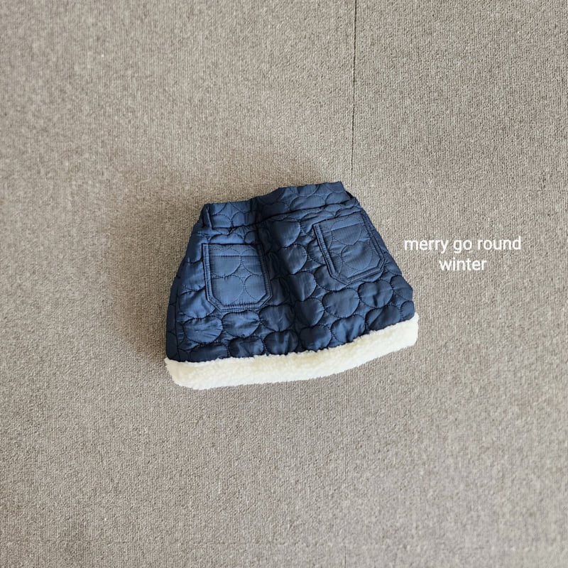 Merry Go Round - Korean Children Fashion - #minifashionista - Heart Quilted Skirt - 5
