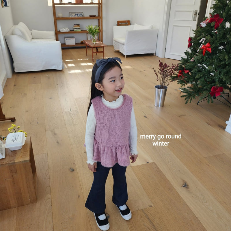 Merry Go Round - Korean Children Fashion - #minifashionista - Mink Vest - 9