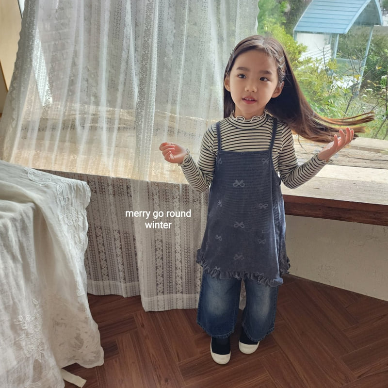 Merry Go Round - Korean Children Fashion - #prettylittlegirls - Pearl Ribbon Bustier - 12