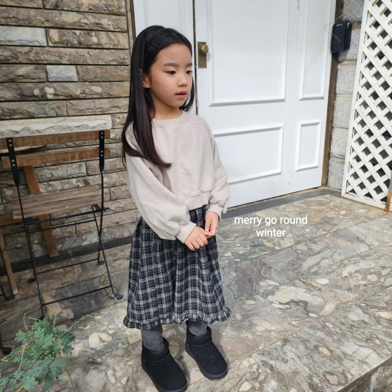 Merry Go Round - Korean Children Fashion - #prettylittlegirls - Frill Sweatshirt One-piece - 11