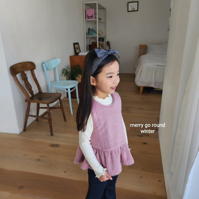 Merry Go Round - Korean Children Fashion - #prettylittlegirls - Mink Vest - 10